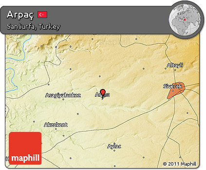 Physical 3D Map of Arpaç