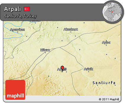 Physical 3D Map of Arpalı