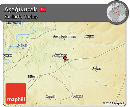 Physical 3D Map of Aşağıkucak