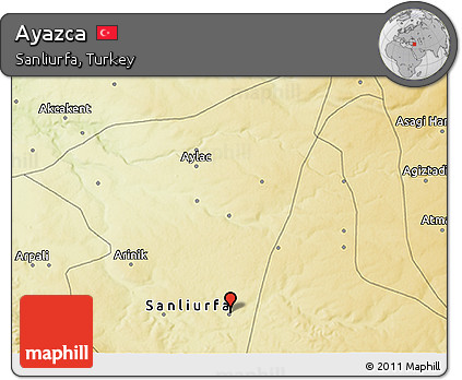 Physical 3D Map of Ayazca