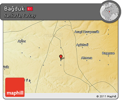 Physical 3D Map of Bağduk