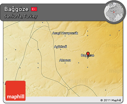 Physical 3D Map of Bağgöze