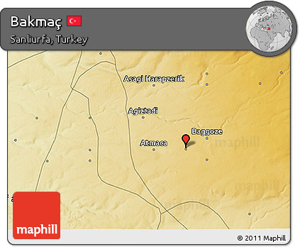 Physical 3D Map of Bakmaç