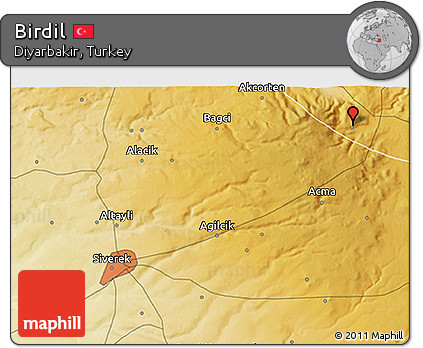 Physical 3D Map of Birdil
