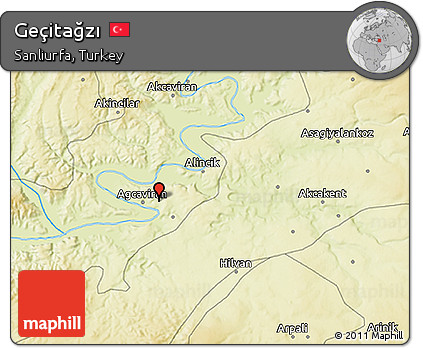 Physical 3D Map of Geçitağzı