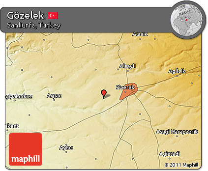 Physical 3D Map of Gözelek