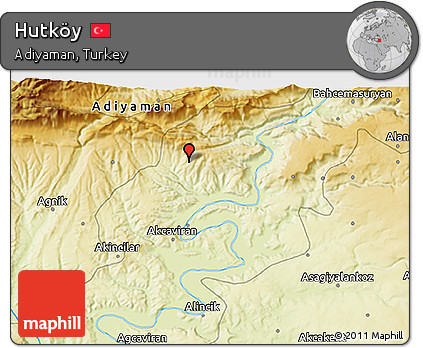 Physical 3D Map of Hutköy