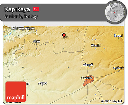 Physical 3D Map of Kapıkaya