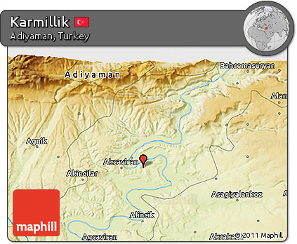 Physical 3D Map of Karmillik