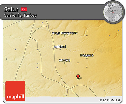 Physical 3D Map of Salur