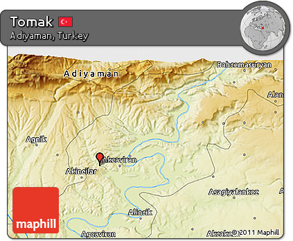 Physical 3D Map of Tomak