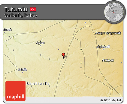 Physical 3D Map of Tutumlu
