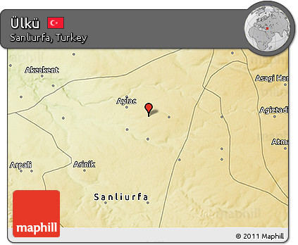 Physical 3D Map of Ülkü