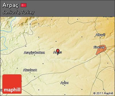 Physical 3D Map of Arpaç