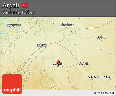 Physical 3D Map of Arpalı