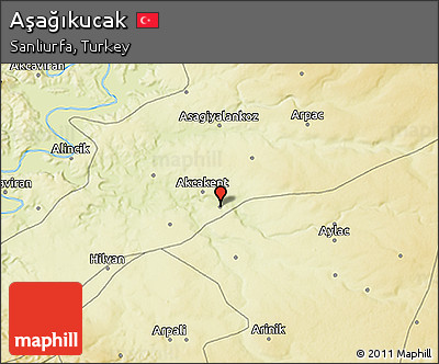 Physical 3D Map of Aşağıkucak