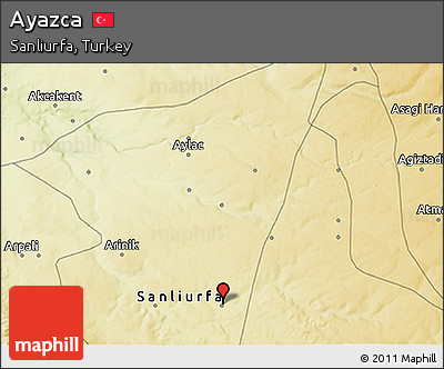Physical 3D Map of Ayazca