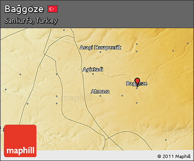 Physical 3D Map of Bağgöze