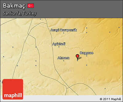 Physical 3D Map of Bakmaç