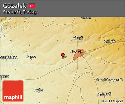 Physical 3D Map of Gözelek