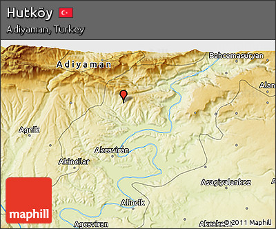 Physical 3D Map of Hutköy