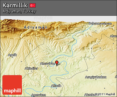Physical 3D Map of Karmillik