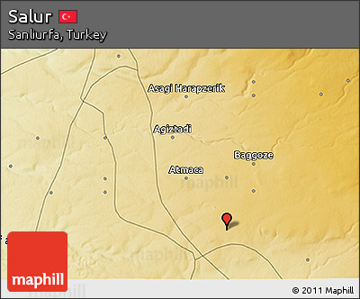 Physical 3D Map of Salur