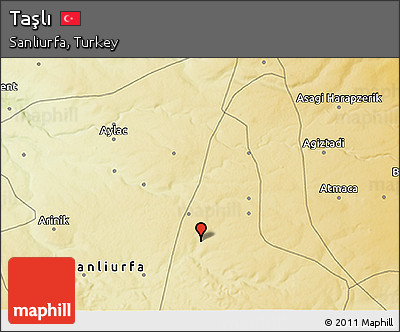 Physical 3D Map of Taşlı