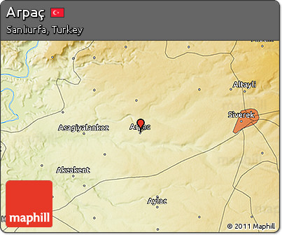Physical 3D Map of Arpaç