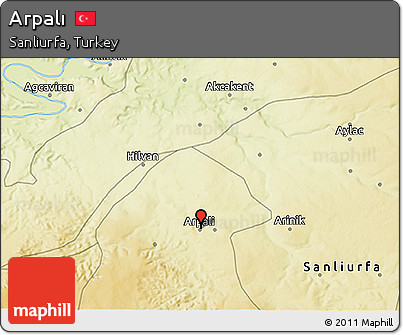 Physical 3D Map of Arpalı