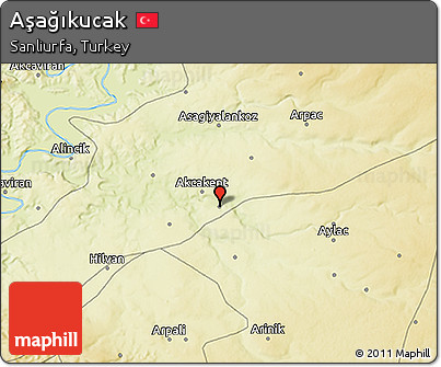 Physical 3D Map of Aşağıkucak