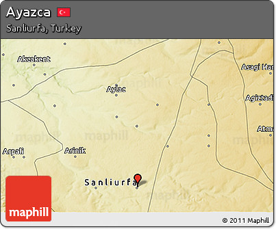 Physical 3D Map of Ayazca