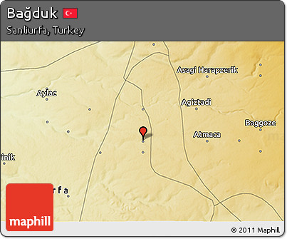 Physical 3D Map of Bağduk