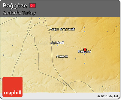Physical 3D Map of Bağgöze