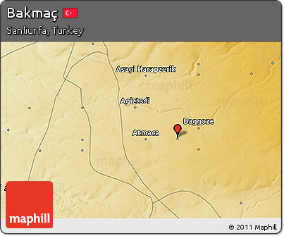 Physical 3D Map of Bakmaç
