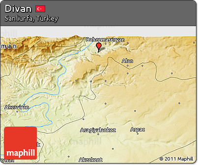 Physical 3D Map of Divan