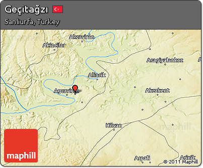 Physical 3D Map of Geçitağzı