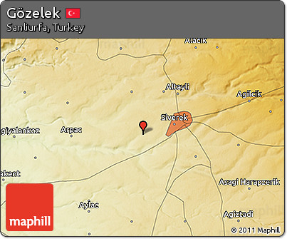 Physical 3D Map of Gözelek