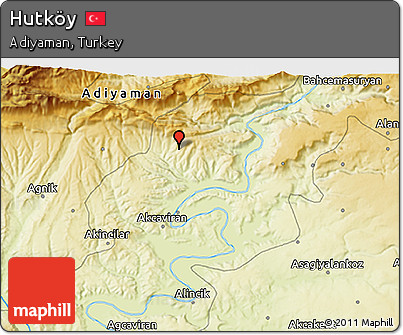 Physical 3D Map of Hutköy