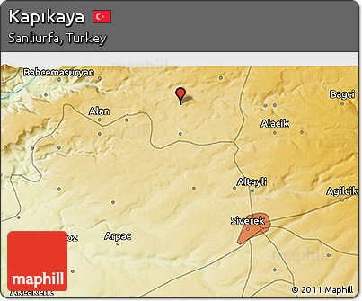 Physical 3D Map of Kapıkaya