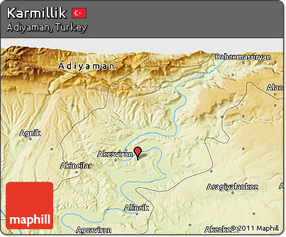 Physical 3D Map of Karmillik