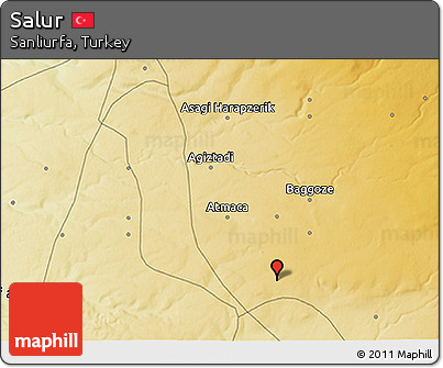 Physical 3D Map of Salur