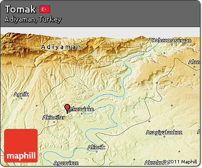 Physical 3D Map of Tomak