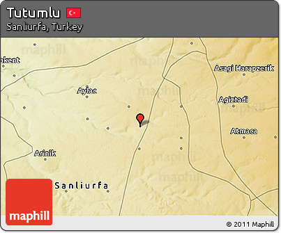 Physical 3D Map of Tutumlu