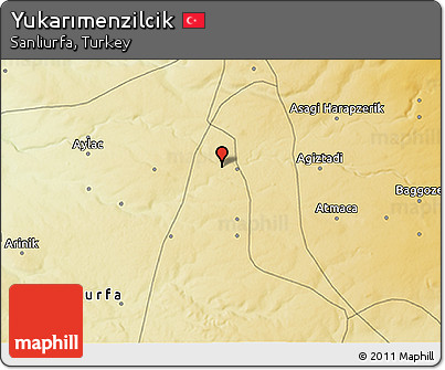 Physical 3D Map of Yukarımenzilcik