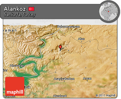 Satellite 3D Map of Alankoz