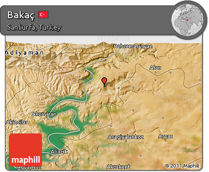 Satellite 3D Map of Bakaç