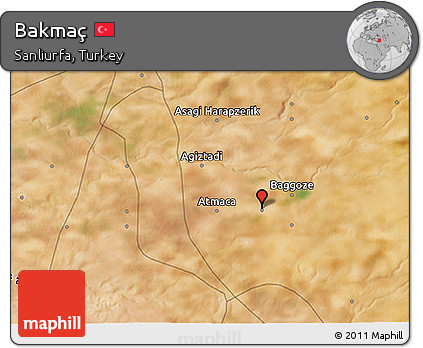 Satellite 3D Map of Bakmaç