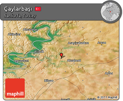Satellite 3D Map of Çaylarbaşı