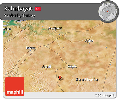 Satellite 3D Map of Kalınbayat